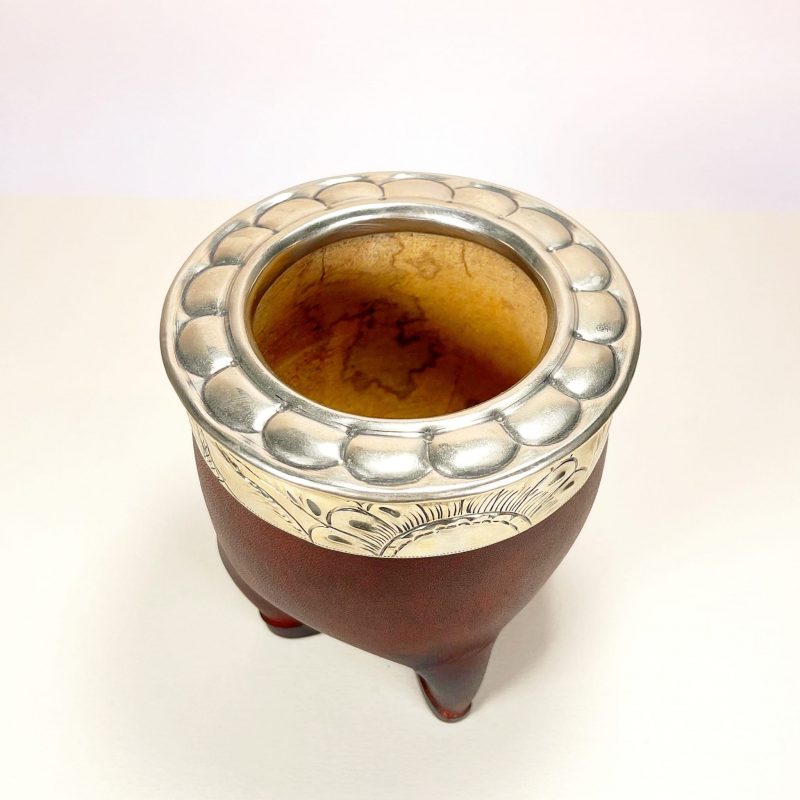 Maté imperial artisanal cuir marron - Imagen 2