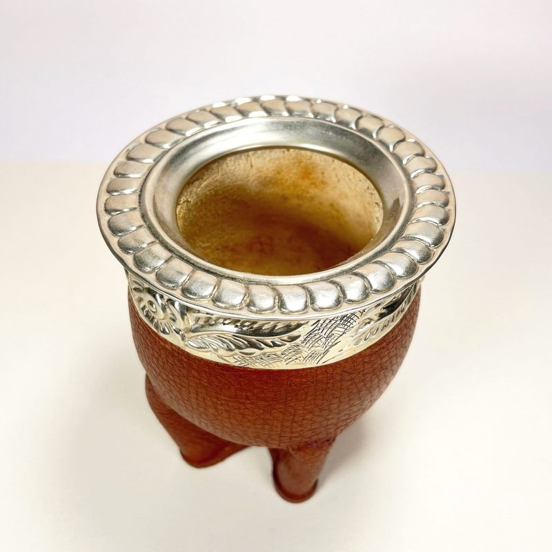 Maté imperial artisanal double cuir marron – Image 3