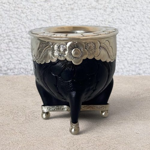Mate imperial orfebre de calabaza marrón