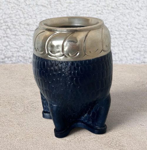 maté calebasse torpedo artisanal croco (2)