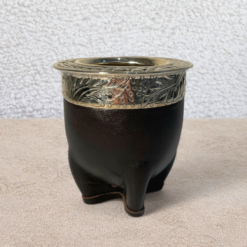 Calebasse à maté imperial double cuir