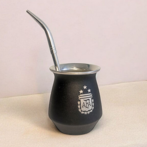 Maté + Stainless steel Bombilla World Cup