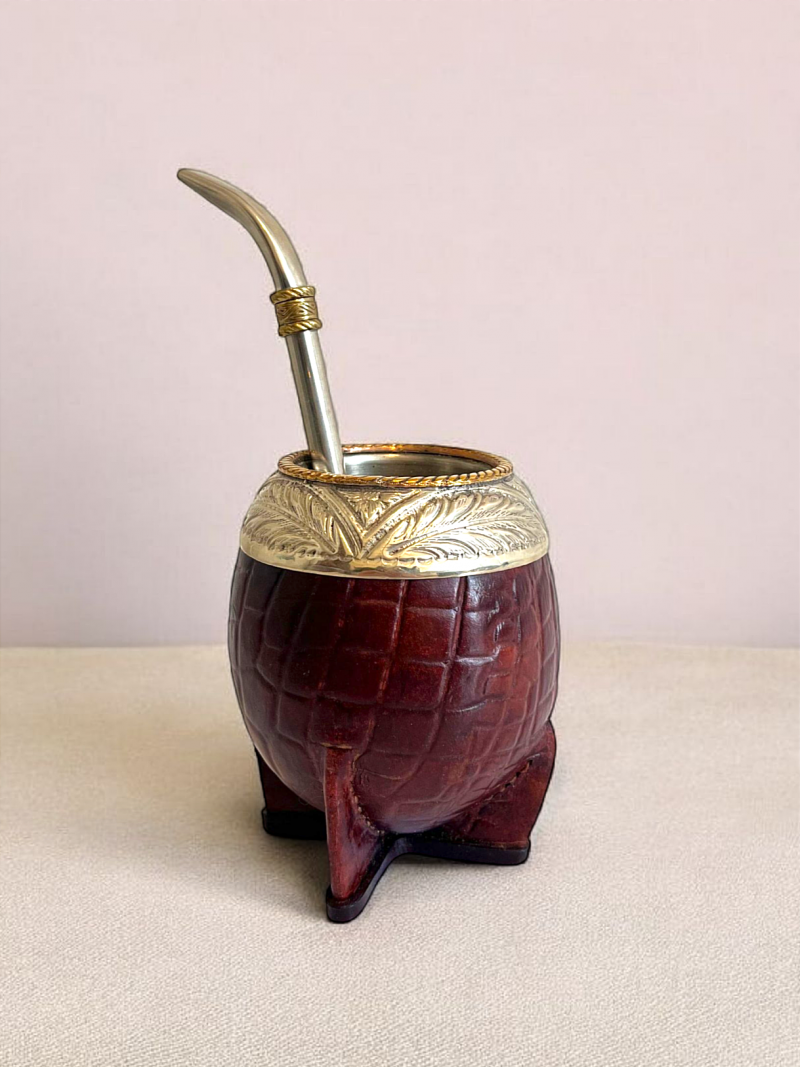 Calebasse à maté torpedo bordeaux prestige – Image 2