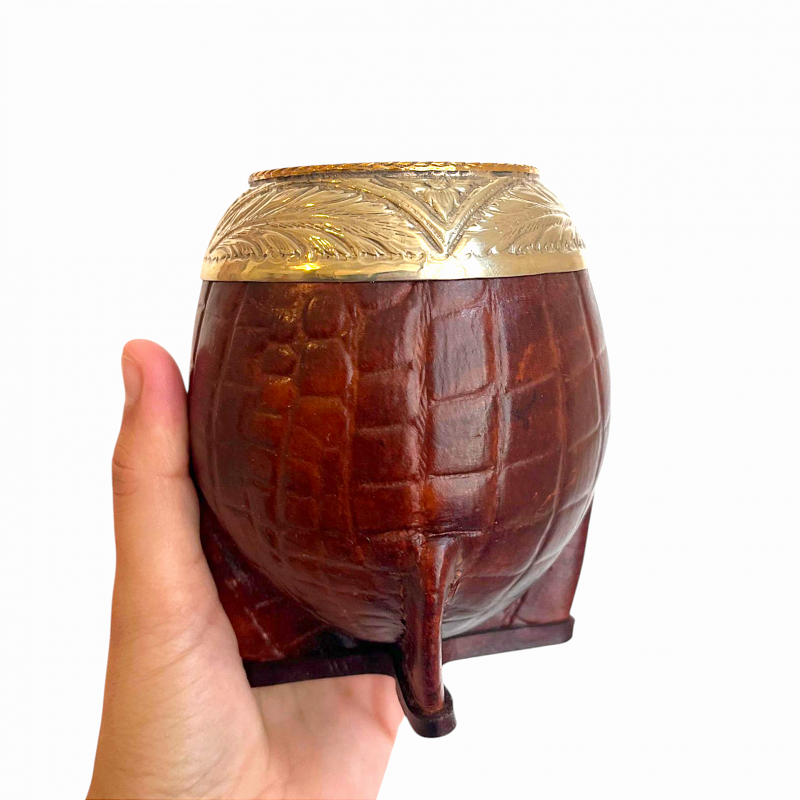 Calebasse à maté torpedo bordeaux prestige – Image 3