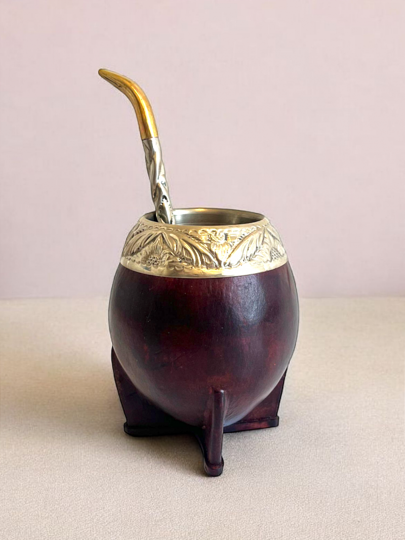 Calebasse à maté torpedo marron gaucho - Image 2