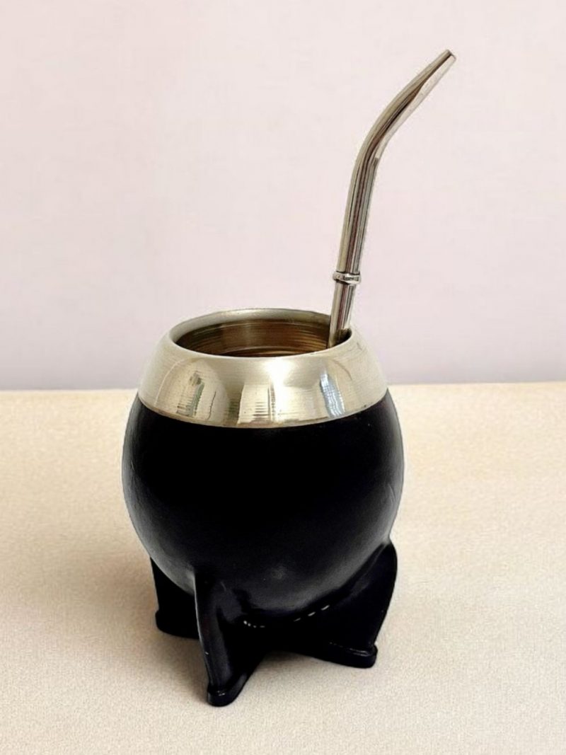 Calebasse à maté torpedo café noir - Uruguay - Imagen 2