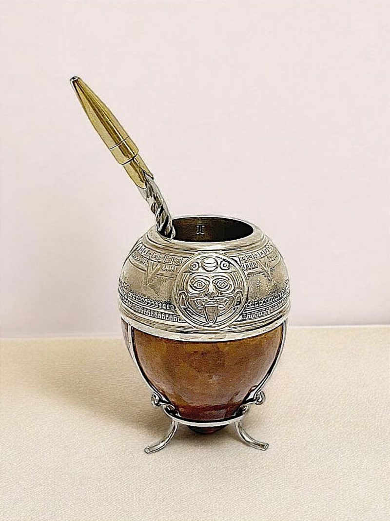 Calebasse à maté criollo Aztèque - Collection - Image 2