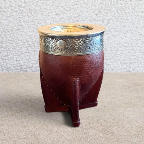 Mate imperial de calabaza bordo - fleje espejo