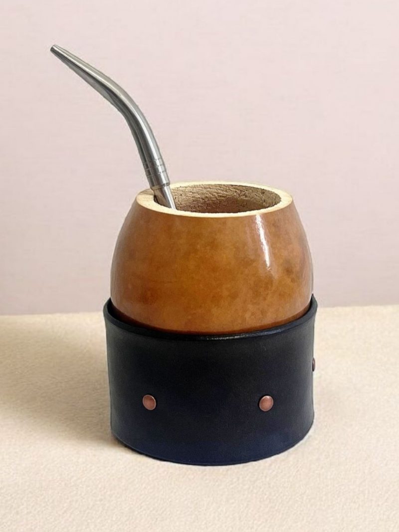 Calebasse à maté criollo renforcé café - Image 2