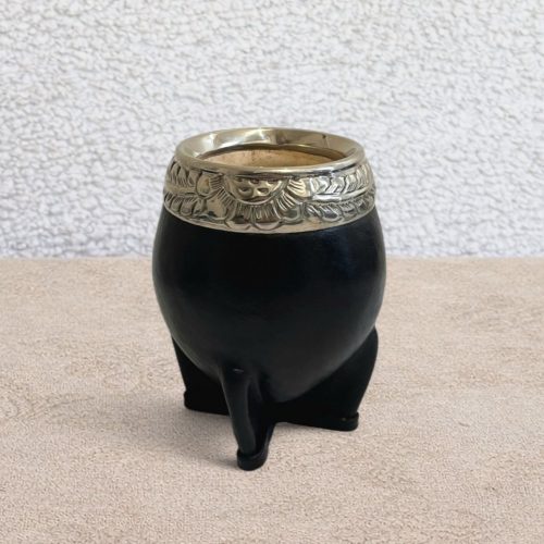 Handcrafted Torpedo Mate Gourd Black