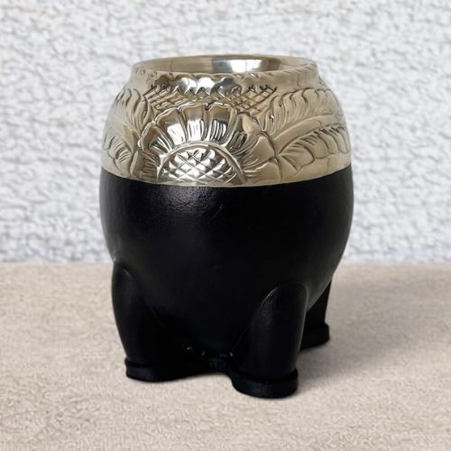 Handcrafted Torpedo Mate Gourd Black