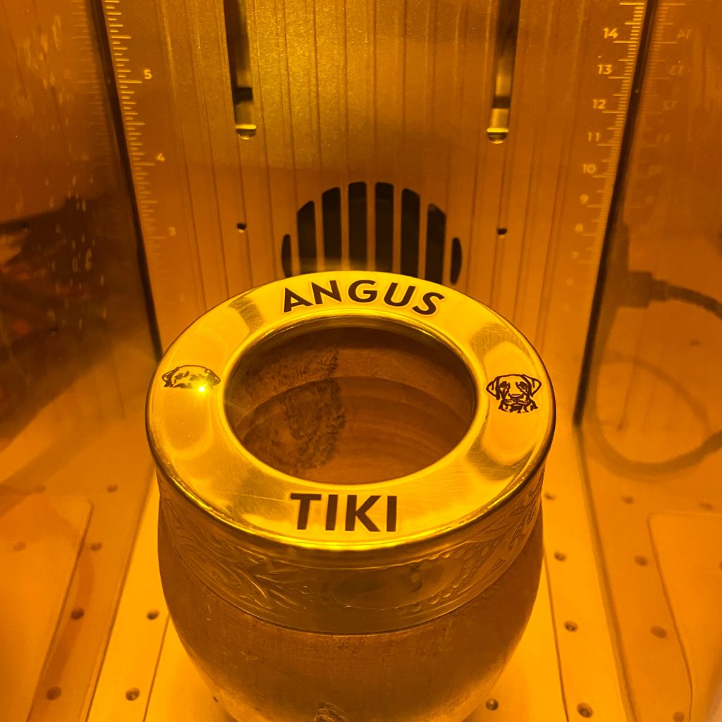 Gravure laser sur virola de maté personnalisé