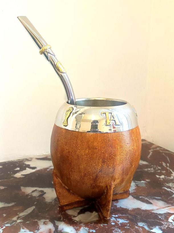 Maté torpedo personnalisé avec bombilla artisanale
