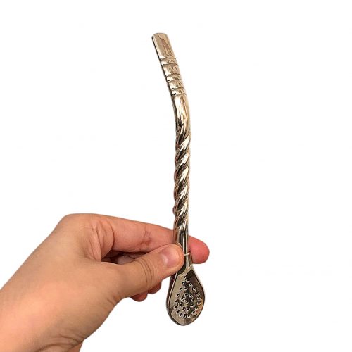 Bombilla pico de loro en alpaca – Tressée