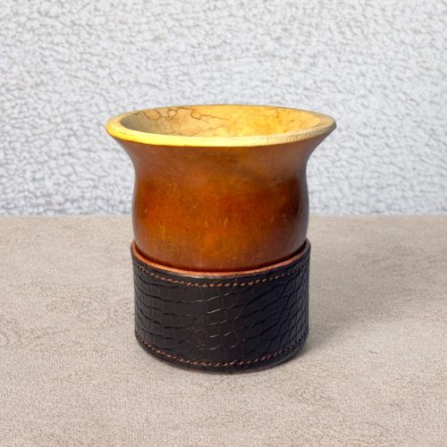 Calebasse à maté criollo camionero croco marron
