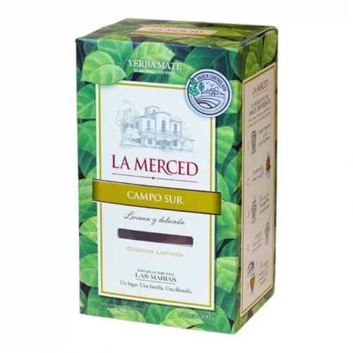Yerba maté La Merced Campo Sur Argentine 500g – maté premium aux notes équilibrées