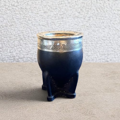 Calebasse à maté imperial cuir noir – Fleje cheval