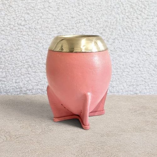 Calebasse à maté torpedo rose – Uruguay
