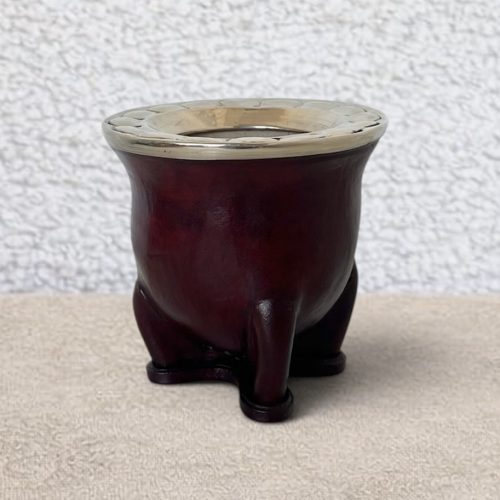 Mate camionero artesanal caoba