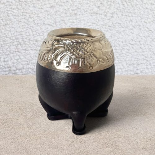 Calebasse à maté torpedo artisanal chocolat